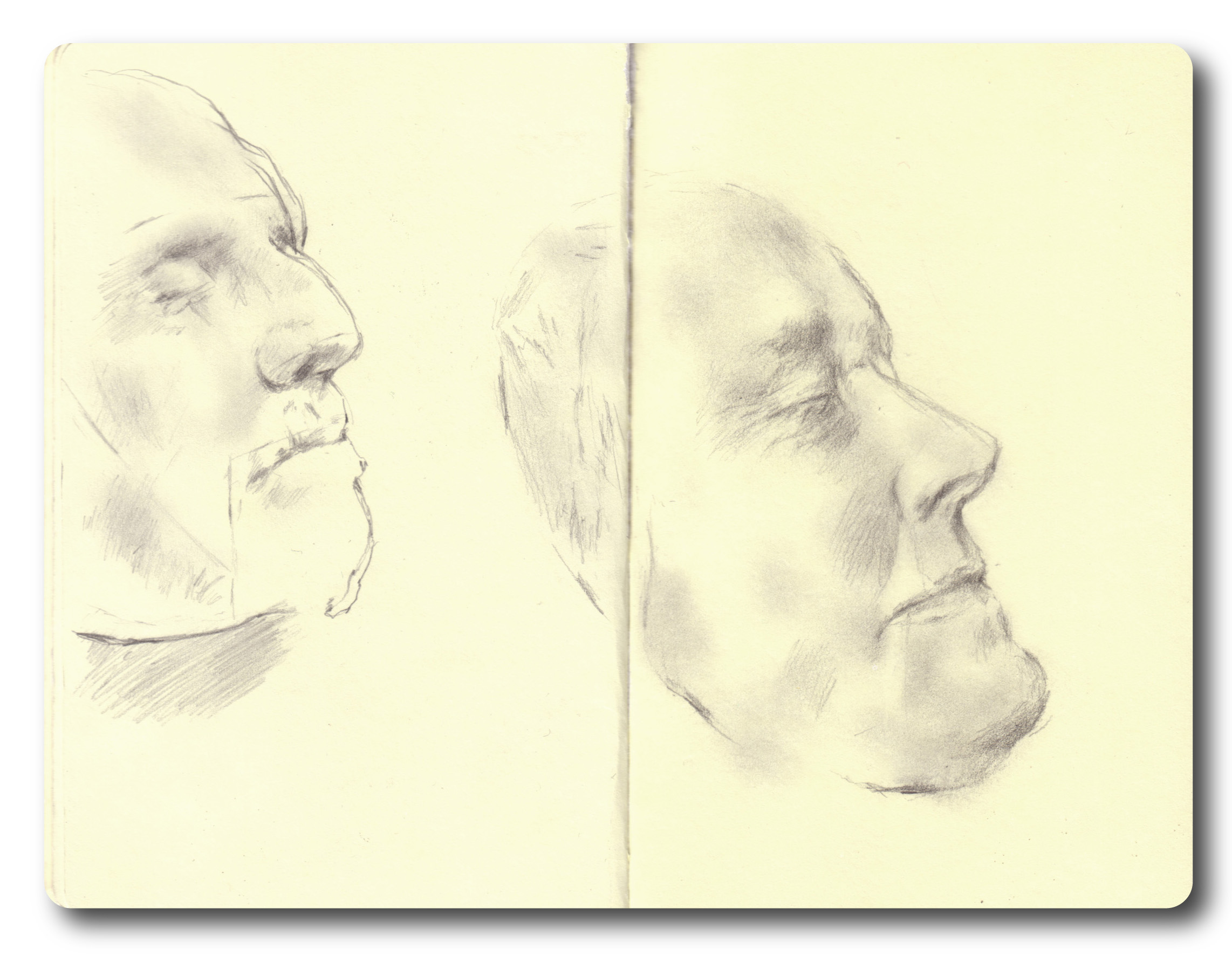 Oliver Cromwell and Ellen Terry death-masks